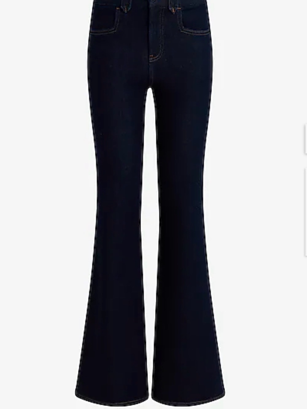 Express High-Rise Dark Blue Flare Jeans